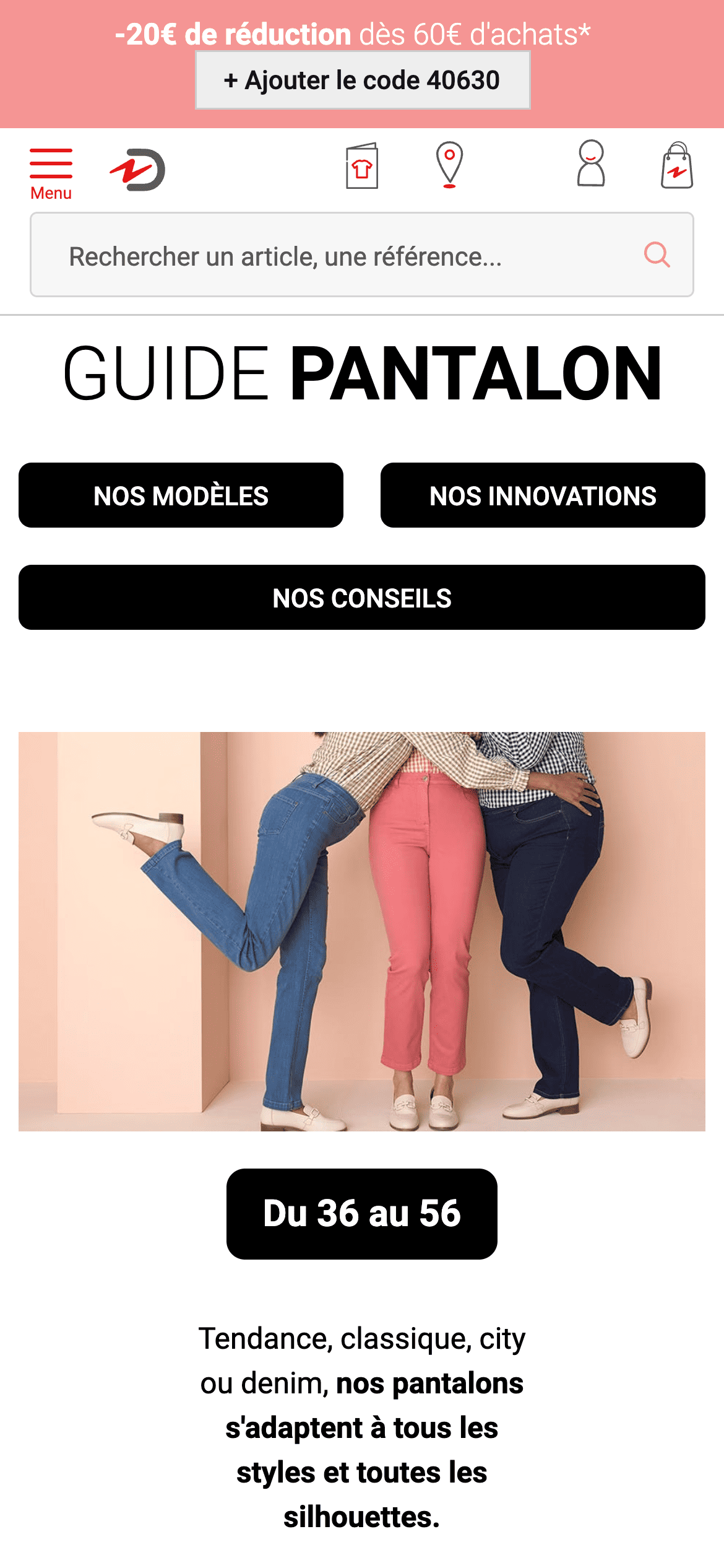 Mobile — Landing Pages Éditoriales — Magento Page Builder