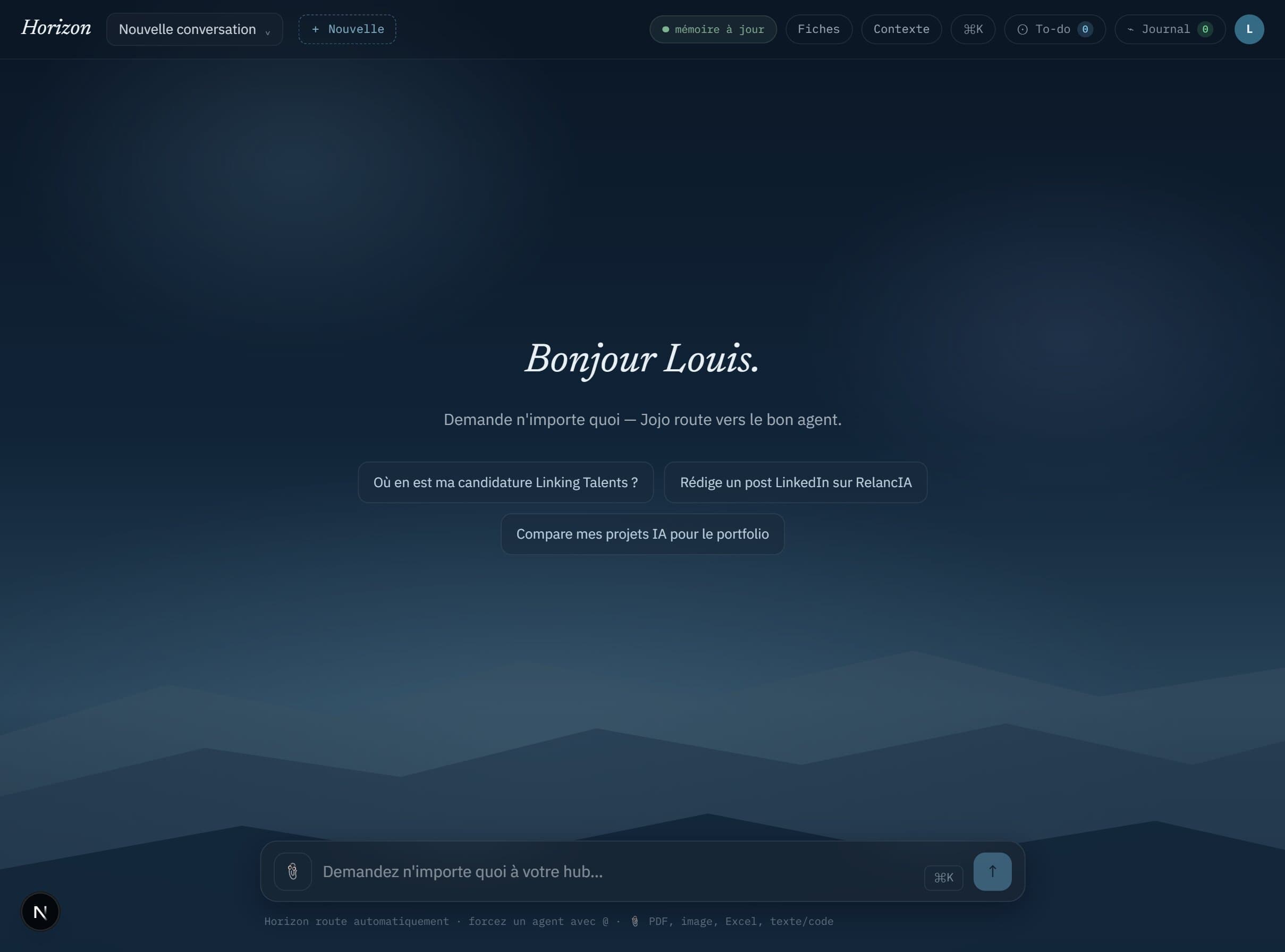 Horizon — AI-augmented personal knowledge hub